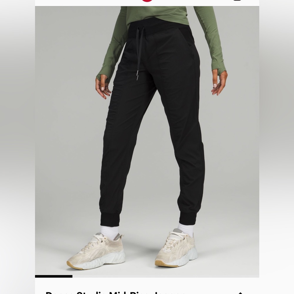 Lululemon dance studio MR jogger- black size 14
